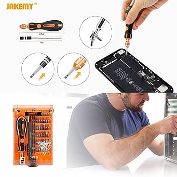 Amazon | JAKEMY 小型ドライバーセット 36個の磁気ビット 精密